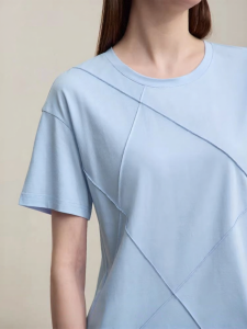 AMII | Summer New Casual Stretchy Modal Cotton Round Neck Short Sleeve T-Shirt