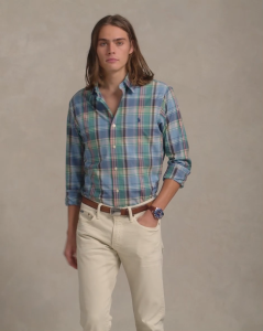Polo Ralph Lauren Men Classic Fit Plaid Poplin Shirt [Sale]