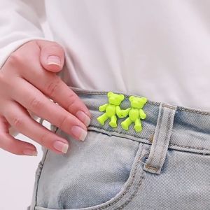 ตะขอปรับเอวรูปหมี แบบหมุดไม่ต้องเย็บ สำหรับกางเกง พร้อมส่งในไทย