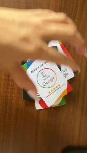 NFC215 Cards Grow Your Business With NFC Google Review Cards Tap and Rate Google Review Cards