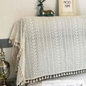 ผ้าคลุมหัวเตียงวิปครีมหรูหราเบาๆผ้าคลุมกันฝุ่นผ้าคลุมหัวเตียงผ้าฉลุลายแบบอินสตาแกรมพิงหลังโซฟาลูกไม้สไตล์ฝรั่งเศส