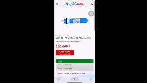 Lõi RO Membrane Aqua Akita AA-1812-75G 13 vòng dùng cho máy lọc nước RO