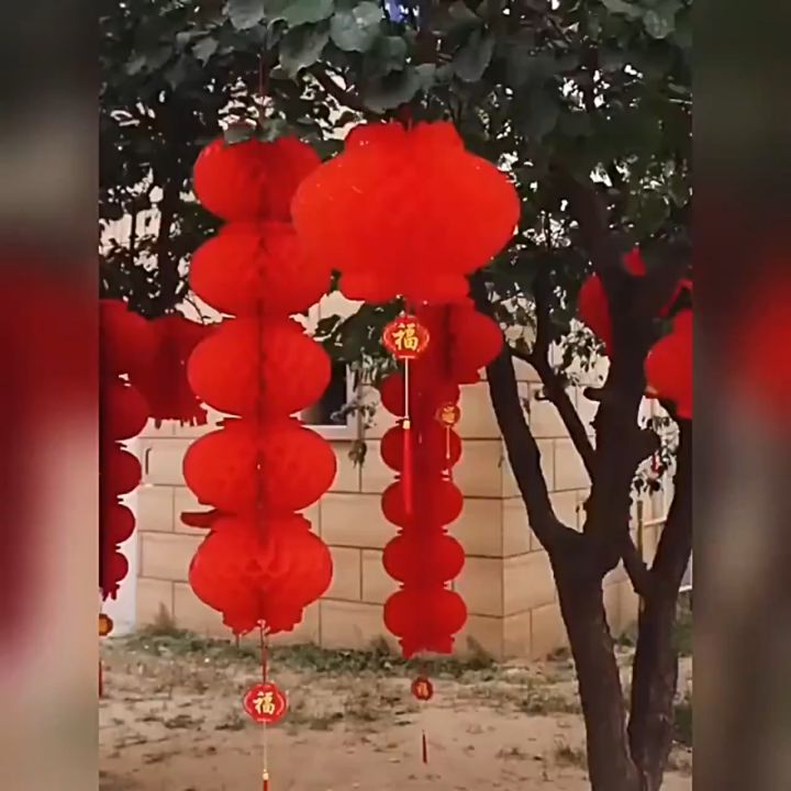 ĐÈN LỒNG ĐỎ 3 TẦNG, 5 TẦNG TREO TRANG TRÍ, CHẤT LIỆU KHÔNG THẤM NƯỚC ...
