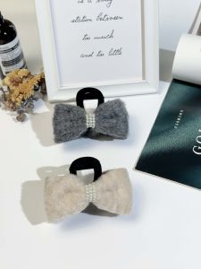 Elegant Black Bowknot Hair Clip Shark Clamp Half Updo Hair Accessories Medium Size for Women Stylish Hair Decorations