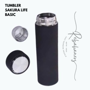 Tumbler Thermos life non-Led hitam polos | custom Itachi Uchiha sad story