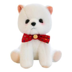 QIAOSHANG | Cute Simulation Pomeranian Stuffed Toy