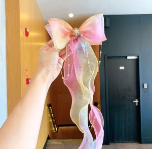 Jepit Rambut Pita Panjang Gradasi/Jepit Rambut Anak Perempuan bisa di ikat