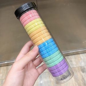 F1182 Ikat Rambut Tabung 20Pcs / Karet Fashion Wanita / Ikat Rambut Polos Anak Warna Warni