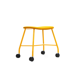Office Casual Chair with Wheels Mobile Bar Stool Creative Designer Furniture Soft Padded Chair for Coffee Shop Restaurant Desk Makeup
