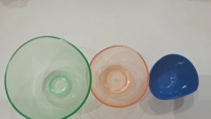 Dental Tool Materials Plaster Mixing Bowl Transparent Leather Colored Plastic Bowl Soft Rubber Bowl for Mixing Plaster