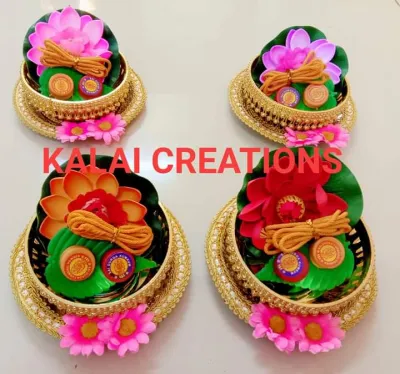 SUMANGALI SET WITH LOTUS FLOWER(1 SET)