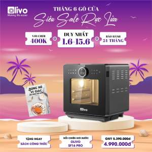 [CHÍNH HÃNG] Nồi Chiên Hơi Nước OLIVO SF16 PRO MAX 2025 - Dung Tích 16L - Thương Hiệu Mỹ 🇺🇸 - Bảo Hành 24 Tháng