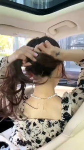 Kẹp Tóc Bướm Pha Lê Trong Suốt Combo 2 Cái Kẹp Càng Cua Ánh Cầu Vồng Lấp Lánh Xinh Xắn Nữ Tính