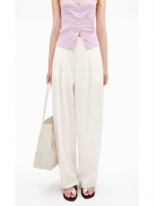 Wool Blend Wide Leg Classic Flared Pants Banana Pants