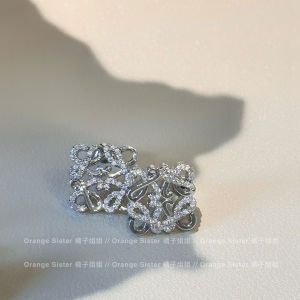 Full Drill Letter Earrings Womens Fashion Jewelry Zircon Stone Studs  out Design Sensation Summer High End Feeling