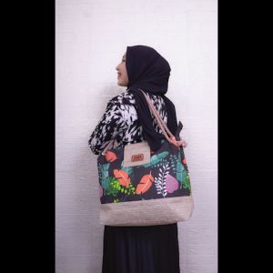 Tas Tote Bag Wanita Resleting: Desain Praktis & Tali Sumbu Jumbo