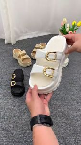 FGMM Sandal Wanita Kekinian Tinggi Sandal Fuji Wanita Wedges Korea Sandal Jelly Wanita Terbaru