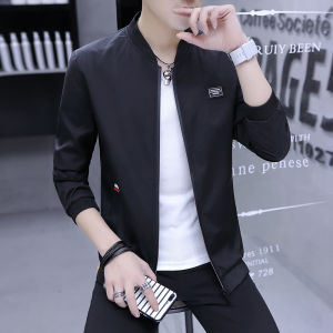 แจ็คเก็ตขนแกะทรงหลวมสำหรับผู้ชาย ทรงสั้น คอตั้ง แฟชั่นฤดูใบไม้ร่วง/ฤดูหนาว แจ็คเก็ตแบบลำลองสำหรับผู้ชาย แจ็คเก็ตขนแกะสำหรับผู้ชาย