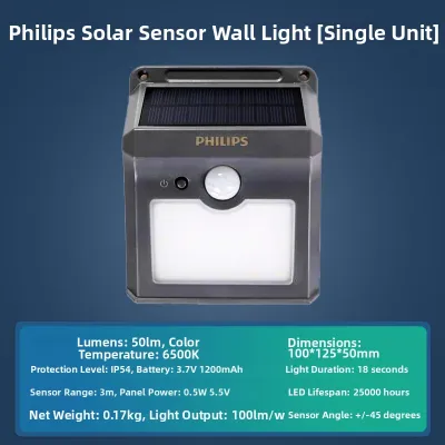 Philips | Waterproof Solar Motion Sensor Outdoor Wall Light