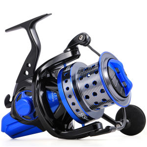 Sougayilang 10000 Full Metal Spinning Fishing Reel 4.7:1 Gear Ratio 11+1 Ball Bearings Aluminum Alloy Saltwater Fishing Wheels