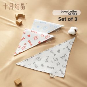 SHI YUE JIE JING | Cotton Baby Bib 3 Pieces