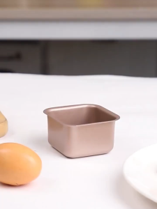 HENGHOME Chảo nướng bánh mì bánh mì nướng hình vuông nhỏ khuôn Brownie Bánh phô mai bánh mì nướng bằng thép cacbon chống dính Khay nướng bánh