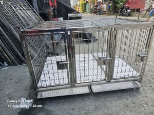 2×3×2 stainless 304 cage 3doors frame door and frame divider