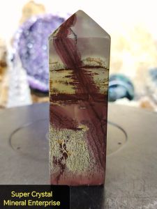Natural Precious Landscape Picture Jasper Crystal Point Ornament LPJ06 #CrystalPoint