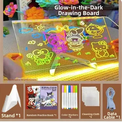 LED Transparent Drawing Board For Kids