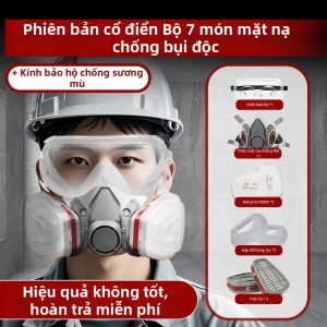 Mặt Nạ Kín Khí và Thoáng Khí Hiệu Suất Cao 99% Lọc cho Phun Sơn