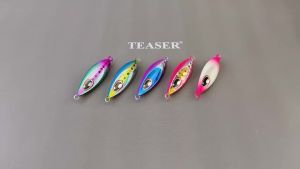 Mồi Câu Kim Loại Giả Mồi Cá Phát Sáng Chậm Chìm TEASER J168 40g-100g Mắt To Dùng Cho Câu Biển Sông Suối Bãi Biển