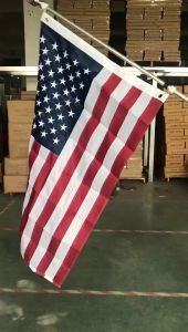 2pcs Tangle Free Flag Pole Mounting Ring Clip Rotating Flapole Mounting Rings With Metal Clips