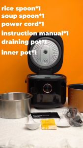 Gaabor 5.0L  Low Sugar Rice Cooker Multifunctional  Digital Display Anti-scald Cover Non-Stick Energy Saving RC18T-BK01A