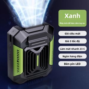 Quạt Cầm Tay Mini Có Đèn LED USB Có Thể Sạc Lại Quạt Kẹp Cổ Nhỏ Chức Năng Ngân Hàng Điện Để Cắm Trại Ngoài Trời