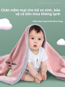DAERDUOZIWANGZI | Chăn Mỏng Bông San Hô Cho Trẻ Sơ Sinh Nằm Trưa