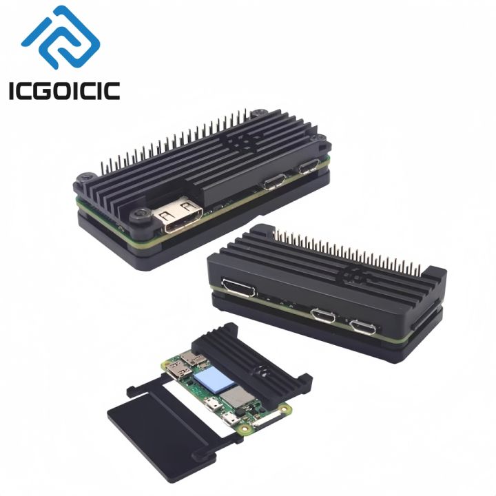 Raspberry Pi Zero 2W Aluminum Heatsink Case Kit, Universal Raspberry ...