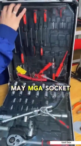 REAIM Tools Set For Motorcycle Wrench Tool Set 85/187Pcs Heavy Duty Portable Tool Box Set Original Set For Motorcycle Car