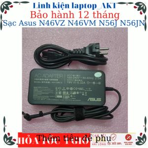 Sạc Laptop Asus N46VZ N46VM N56J N56JN- Sạc 19V-6.32A-120W-ZIN chân thường(5.5*2.5mm)