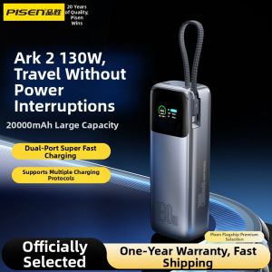 PISEN | Self-charging Cable Power Bank 20000mAh