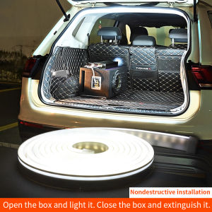 Universal Car High Brightness Trunk Lighting Ambient Light Interior Decoration Car Trunk Silicone COB Super Bright Light Strip
