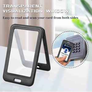 Fashion Card Cover Women Men Work Name Card Transparent Credential Holders Business Work ID Card Badge Lanyard Holder Bags Case