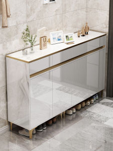 Modern Minimalist Large Capacity Shoe Cabinet Home Entrance Hallway Storage Rack for Indoor Entrance Way And Stairwell