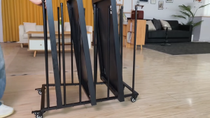 Corrugated Box Storage Rack with Wheels Portable Carton Stand for Boxes for Home Warehouse Supermarket