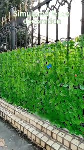 [MOLEN] 1*3M/1*5M Garden Fence Artificial Fence Leaf Faux Lvy Net Outdoor Plant Sun Shade Fence Privacy Screening Balcony Garden Courtyard  Plant Rattan fence