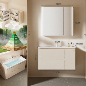 SSWW | Tủ Tắm Sứ Kiểu Kem Tích Hợp