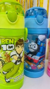 iSchoolDy Hello Kitty Melody Thomas 450ML Water Bottle with Straw Air Botol 卡通水壶