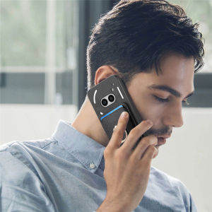 Nothing Phone 2A CASE for Nothing Phone 2A Luxury Leather Phone Cover Casing Buckle Card Slot Wallet Ring Stand Holder Shockproof Bumper Soft TPU Edge