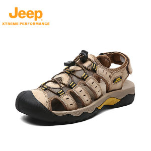 Jeep | Jeep Mens Hiking Sandals Summer Slip-On Beach Shoes Anti-Slip Water Shoes Sport Trekking Shoes Breathable Comfortable Lightweight