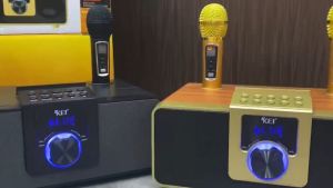 SDRD[SG] Kei K08 Dual Bluetooth Wireless Microphones Karaoke Set