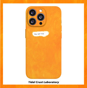 Yellow Precision-Hole Phone Case Compatible with  Huawei Xiaomi Oppo Vivo Hard Shell Protective Cover Ins Style Cute